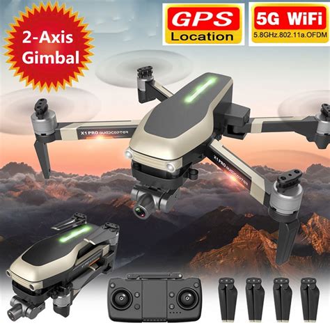 golden  pro drone gps  hd gimbal camera anti shake  wifi fpv brushless rc quadcopter