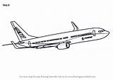 Boeing 737 Airplane Airplanes Paintingvalley Drawingtutorials101 sketch template