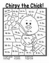 Division Color Number Easter Worksheets Printables Fun Grade Math Numbers Spring Coloring Teacherspayteachers Kids Paint Kittybabylove Colors sketch template