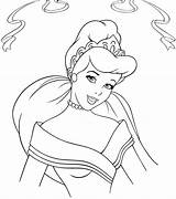 Coloring Princess Beauty sketch template