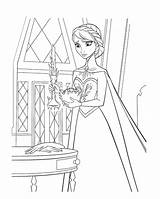 Elsa Frozen Coloring Pages Disney Her Castle Magic Colouring Control Trying Drawing Sheets Kids Printable Princess Color Anna Snow Procoloring sketch template