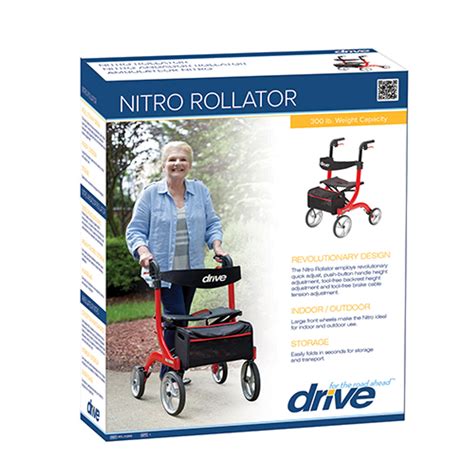 buy  lightweight drive nitro rollator walker  canada agecomfort