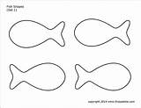 Fish Printable Outline Shapes Preschool sketch template