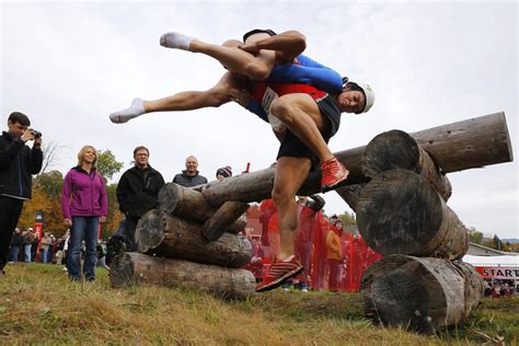 wife carrying contest brings finnish tradition stateside nbc news