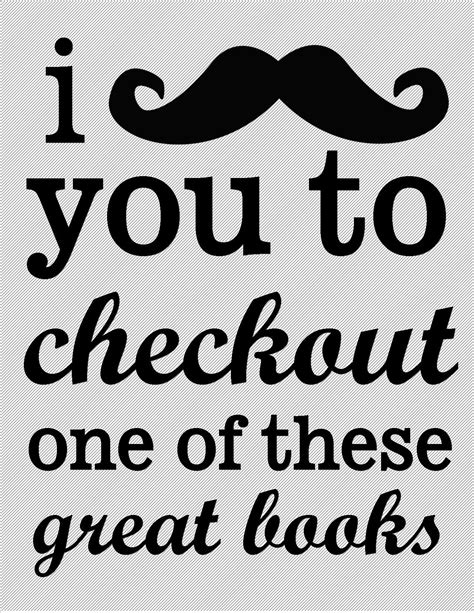 I Mustache You To Checkout One Of These Great Books