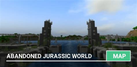 Map Abandoned Jurassic World For Minecraft