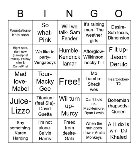 bingo game  bingo card
