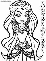 Raven Coloring Teen Titans Pages Simple Queen Drawing Getcolorings Getdrawings sketch template