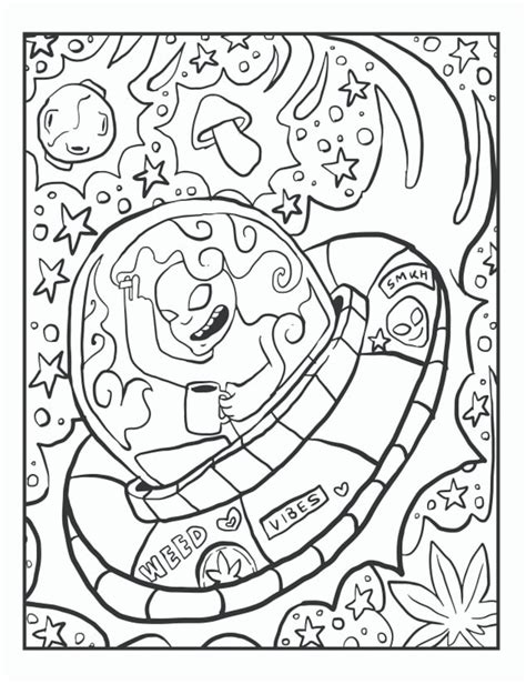 mind blowing stoner coloring pages printable   blow