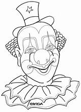 Clown Coloring Pages Funny Scary Drawing Adults Clowns Color Printable Face Circus Adult Print Sheets Da Wig Colorare Scegli Bacheca sketch template