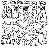 Haring Keith Coloring Pages Templates Figure Sheets Getdrawings Drawing Getcolorings Malvorlagen Colouring Drawings Ausmalbilder Visit Sheet Williamson Ga Choose Board sketch template