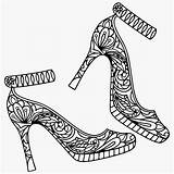 Coloring Pages High Shoes Heels Shoe Heel Colouring Color Adult Printable App Choose Board Popular Adults sketch template