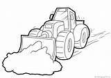 Coloring Snow Tractor Pages Clear Coloringpages24 sketch template
