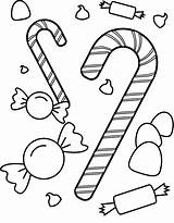 Candy Coloring Sweets Pages Candyland Kids Printable Cane Sweet Print Colouring Color Gumdrop Christmas Peppermint December Sheets Printables Book Drawing sketch template