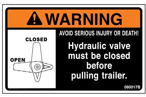 label warning hydraulic va loadtrailpartscom