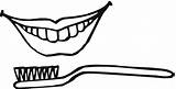 Toothbrush Teeth Brushing Outline Colouring Dental Floss Clipartmag Library sketch template