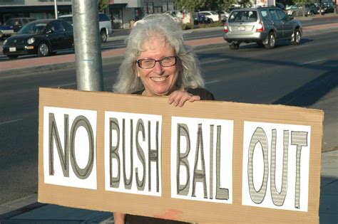 bush bailout demo  fresno indybay