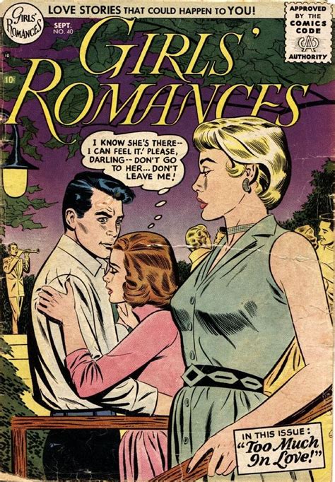 Girls Romances 40 Vintage Pop Art Vintage Romance Vintage Comic
