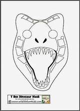Dino Masken Masks Mask Dinosaurios Dinosaurier Prehistoric Fun Dinosaurs Maske Trex Dinosaurus Masker Geburtstag sketch template
