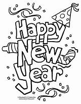 Coloring Pages Year Happy sketch template
