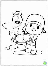 Coloring Pocoyo Dinokids Pages Clipart Close Library sketch template