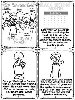 black history month activities printable readers  writing activities