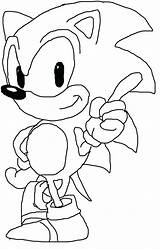 Sonic Classic Line Coloring Pages Hedgehog Characters Drawings Kids Onlycoloringpages Angry Birds Animation Adventure Minnie Deviantart Fictional Snoopy Mouse Disney sketch template