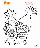Coloring Pages Kids Trolls Poppy Troll Printable Colouring Birthday sketch template
