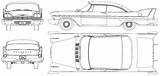Plymouth Fury Blueprint sketch template