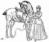 Horsemanship sketch template