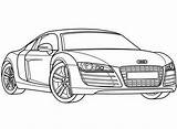 Audi R8 Pages Coloring Drawing Bmw M3 Ausmalbilder Car Getcolorings Getdrawings Print Etron Paintingvalley Template sketch template