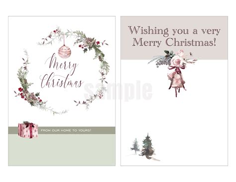 diy holiday   printable christmas cards