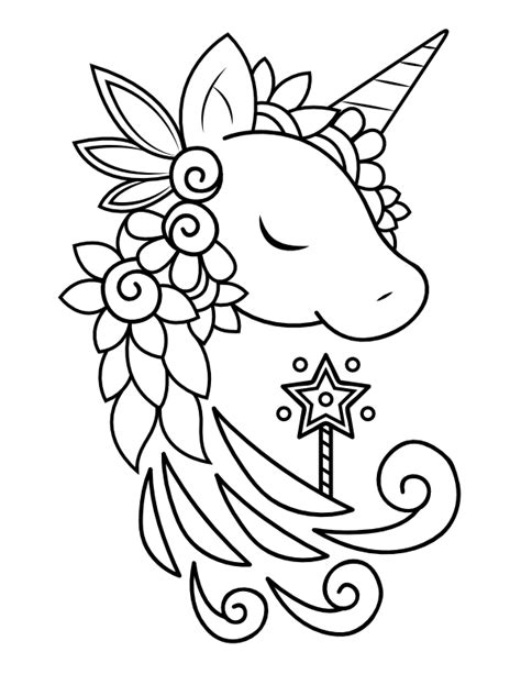 printable unicorn head coloring pages click     thumbnails