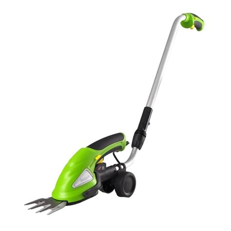 serenelife cordless handheld grass cutter shears electric hedge shrubber trimmer built