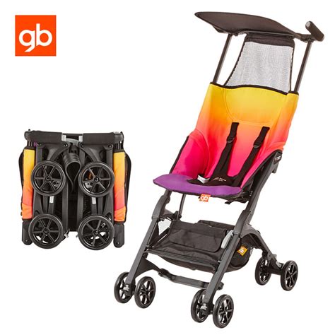 gb pockit  ultra compact baby stroller portable lightweight folding baby pram    plane
