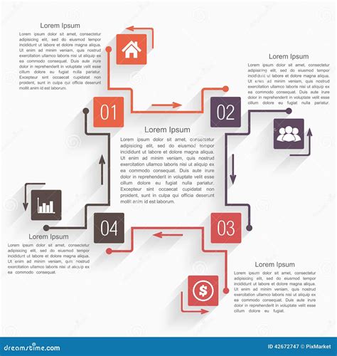 diagram template stock vector illustration  abstract