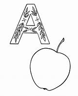 Coloring Apple Alphabet Pages Printable Abc Objects Color Clipart Sheets Sheet Apples Letters Library Colorear Para Activity Line Omalovanky Cz sketch template
