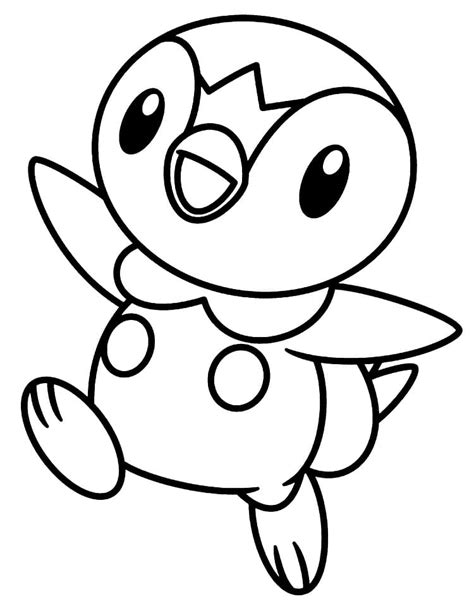 piplup pokemon coloring page  printable coloring pages  kids