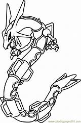 Rayquaza Pokemon Coloring Pages Getcolorings Printable sketch template