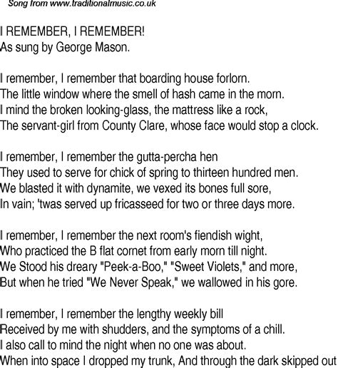 time song lyrics    remember  remember