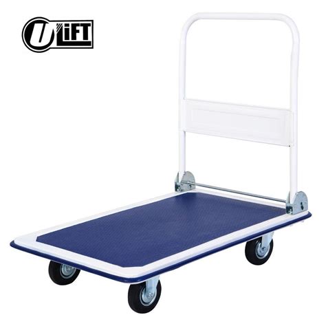 lift hand truck trolley folding push cart kg blue lazada ph