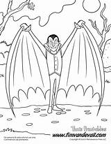 Dracula Coloring Pages Vampire Printable Halloween Kids Timvandevall sketch template