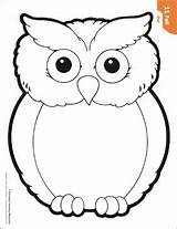 Eule Eulen Buhos Vorlage Owls Tegninger Schablone Scholastic Doodle Ausmalen Mykinglist Malen Búho Små Piedras Pintadas Teachables Gallinas Lechuzas sketch template