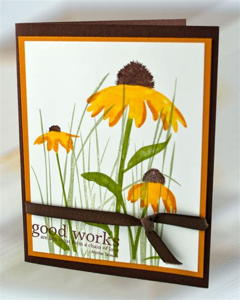 stampin  stamp set inspired  nature nature card daisy cards