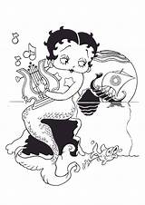 Betty Boop Coloring sketch template