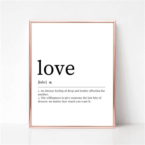 printable love definition  ultimate cozy
