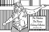 Coloring Bianca Alba Femme Fabulous Fat Pdf sketch template