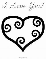 Coloring Pages Heart Twistynoodle Valentine Mom Clipart Valentines Dad Cursive Print Hearts Kids Noodle Designs Clip Tattoo Ll Color Built sketch template