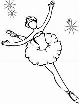 Ballerina Dancing sketch template