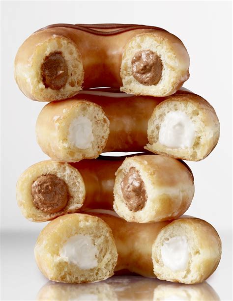 krispy kreme   cream filled original glazed doughnuts